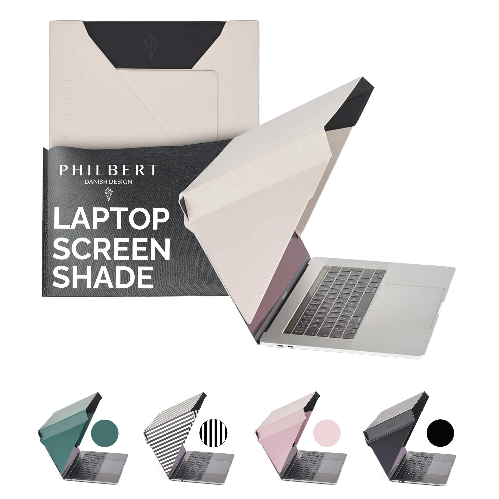 Philbert Design Sun Visor & Thin Privacy Screen for Laptop 15-16 Inch | Environmentally Friendly Materials | Glare Reduction | FoldablePortable | Heat Resistant | Starlight — image 1