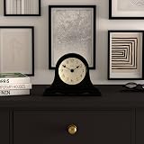 Jones Clocks Speakeasy Small Mantel Clock Black Napoleon Hat Design view 3