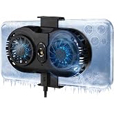 NEVEIKA Plug-in Phone Cooler, Cellphone Radiator with Dual Semi-Conductor Cooling Chip, Mobile Phones with a Width of 6 to 7.5cm for Tiktok Live Streaming, Outdoor Vlog, Mobile Gaming.
