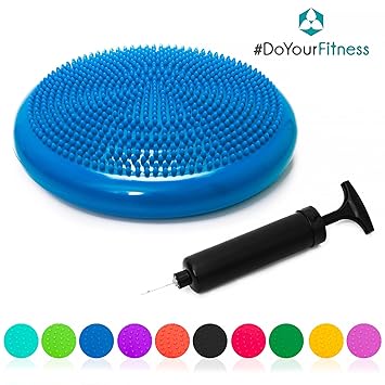 #DoYourFitness® Ballsitzkissen inkl. Pumpe | ca. 33cm Durchmesser mit Noppenoberfläche - ideal für Sport/Fitness | Sitzkissen
