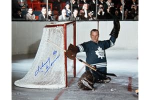 Johnny Bower Signed 8" x 10"Horizontal Photo – Toronto Hockey Autographed Collectible (8" x 10")