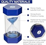 Temple Lodge Jumbo Sand Timer for Kids 5 Mins Blue Visual Learning Tool view 3