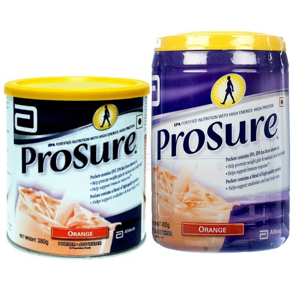 Abbott Prosure 400 gm Orange for Weight Gain Nutrition Cachexia Lean