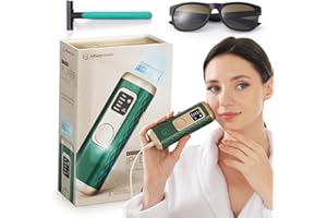 ALLSETT HEALTH IPL Laser Hair Removal for Women & Men with 40°F Cooling Technology | 5 Modes LCD Screen for Painless Face & Body Treatments