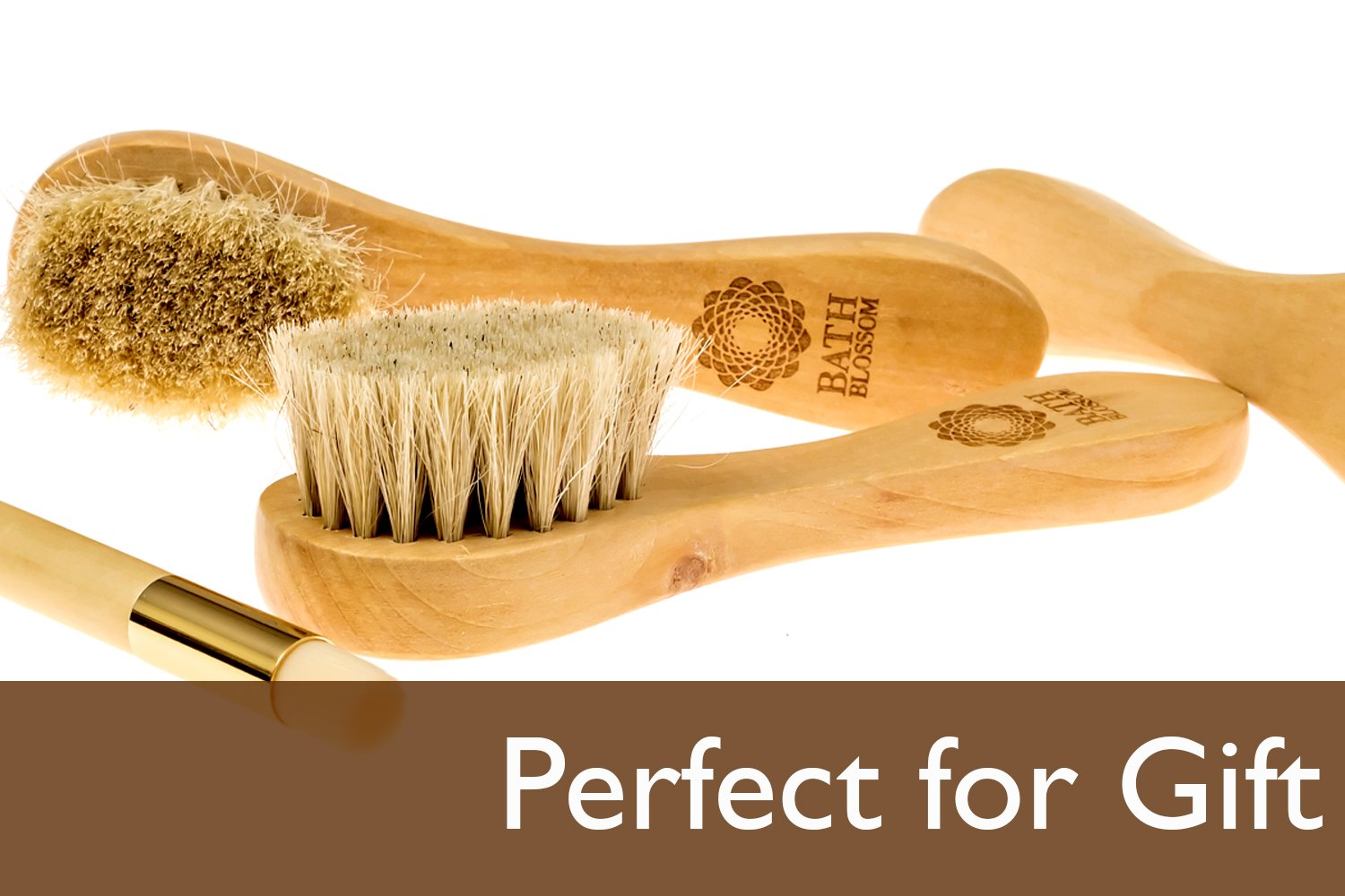 Bath Blossom Face Cleansing Brush for Facial Exfoliation - Skin Cleaning Scrub Scrubber Brush - Natural Bristles Exfoliating Face Brushes for Dry Brushing and Scrubbing - Suitable for Men and Women : Beauty