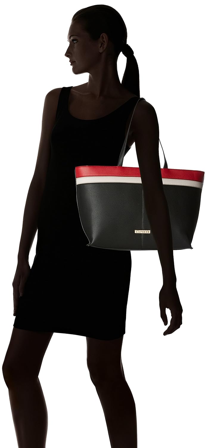 caprese philis women's tote bag (black, red and grey) ()