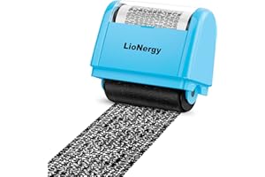Identity Protection Roller Stamp LioNergy 1.5 Inch Wide Roller Identity Theft Prevention Security Stamp - Blue