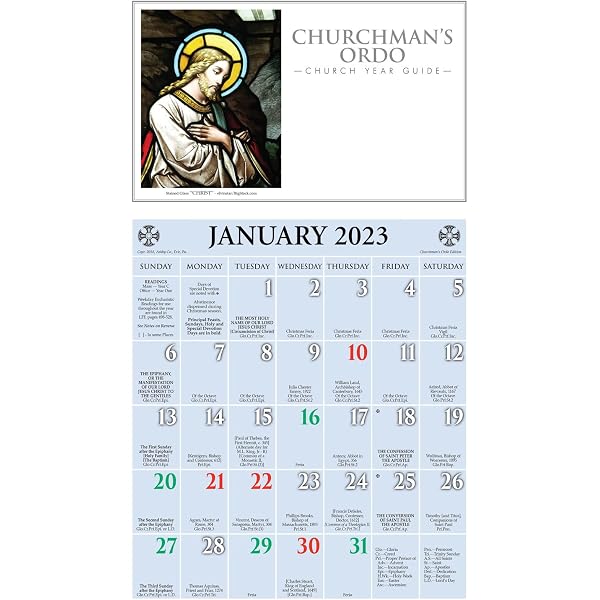 2023 Episcopal Church RCL Lesson Calendar: December 2022 through December  2023: Church Publishing: 9781640655331: Amazon.com: Books