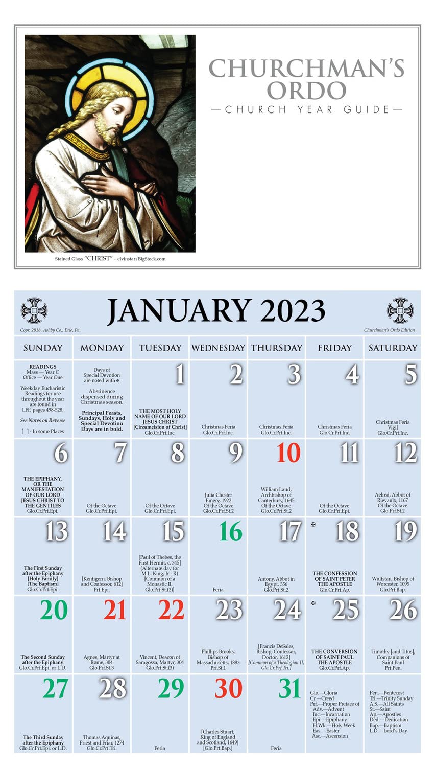 2023 lutheran church calendar