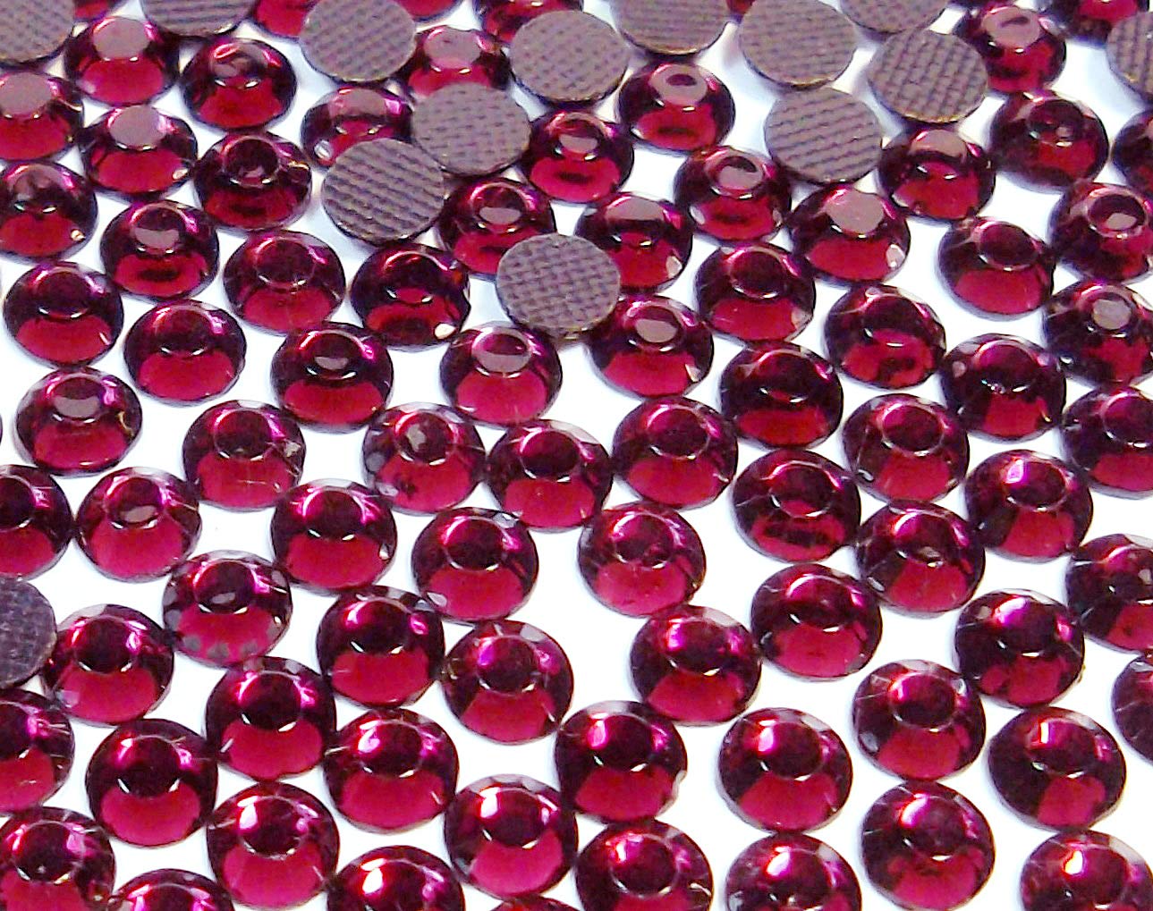 Perlin Hotfix 3 mm Flatback Rhinestone SS10 7200 Pieces Glass Stones Round Crystal Gemstones 2.5 ~ 3 mm for Jewellery, Clothing, Dress, Shoes, Bag, Decorations (Amethyst Purple)
