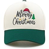 YQZUWUXE Merry Christmas Trucker Hats, Embroidered Baseball Cap for Men & Women, Trendy Holiday Xmas New Year Gifts for Adult