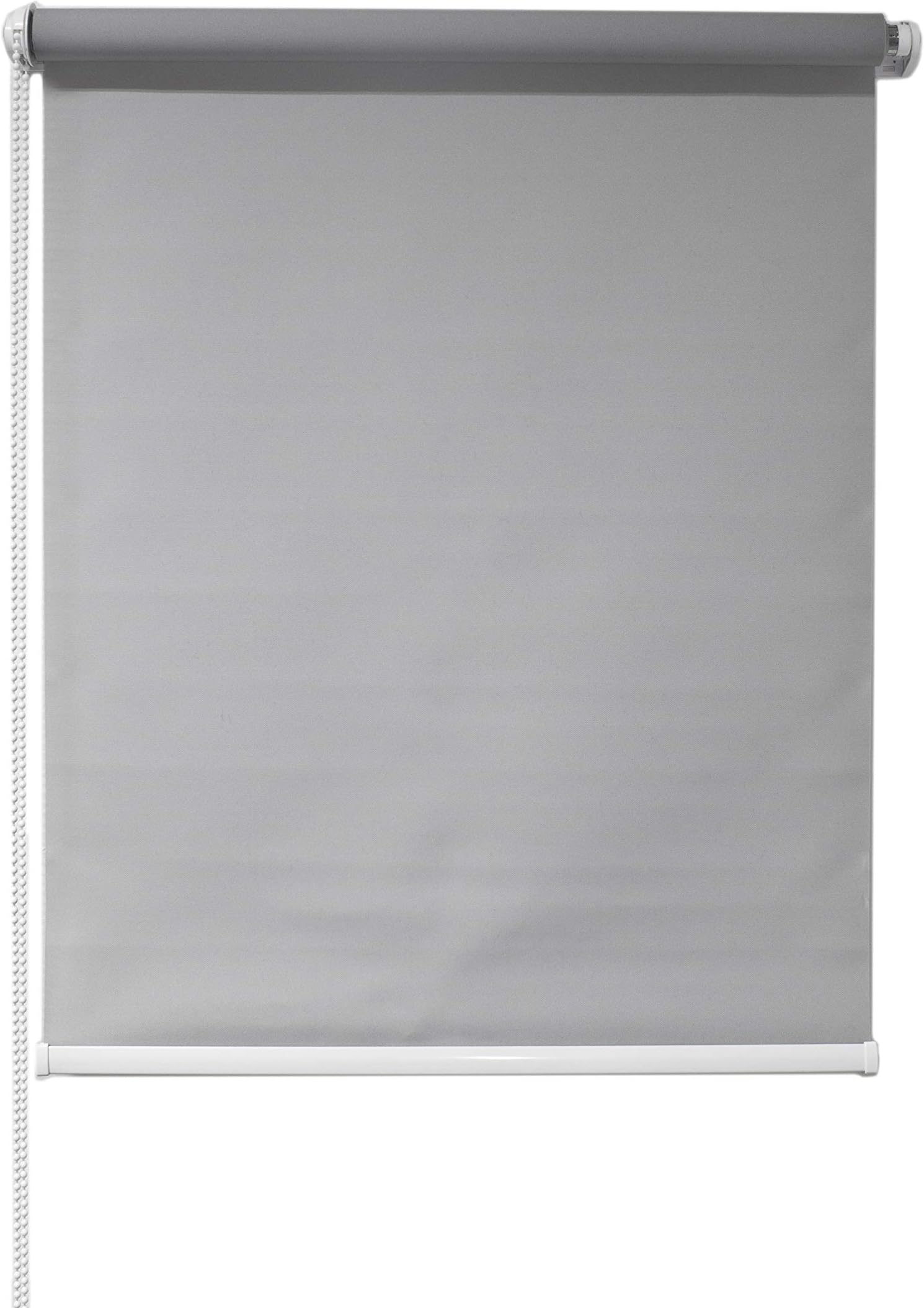 Tropik home Light Grey Window Roller Blind Choice of 19 Width Sizes, 200cm Drop, 65cm wide (+4.5cm fittings)