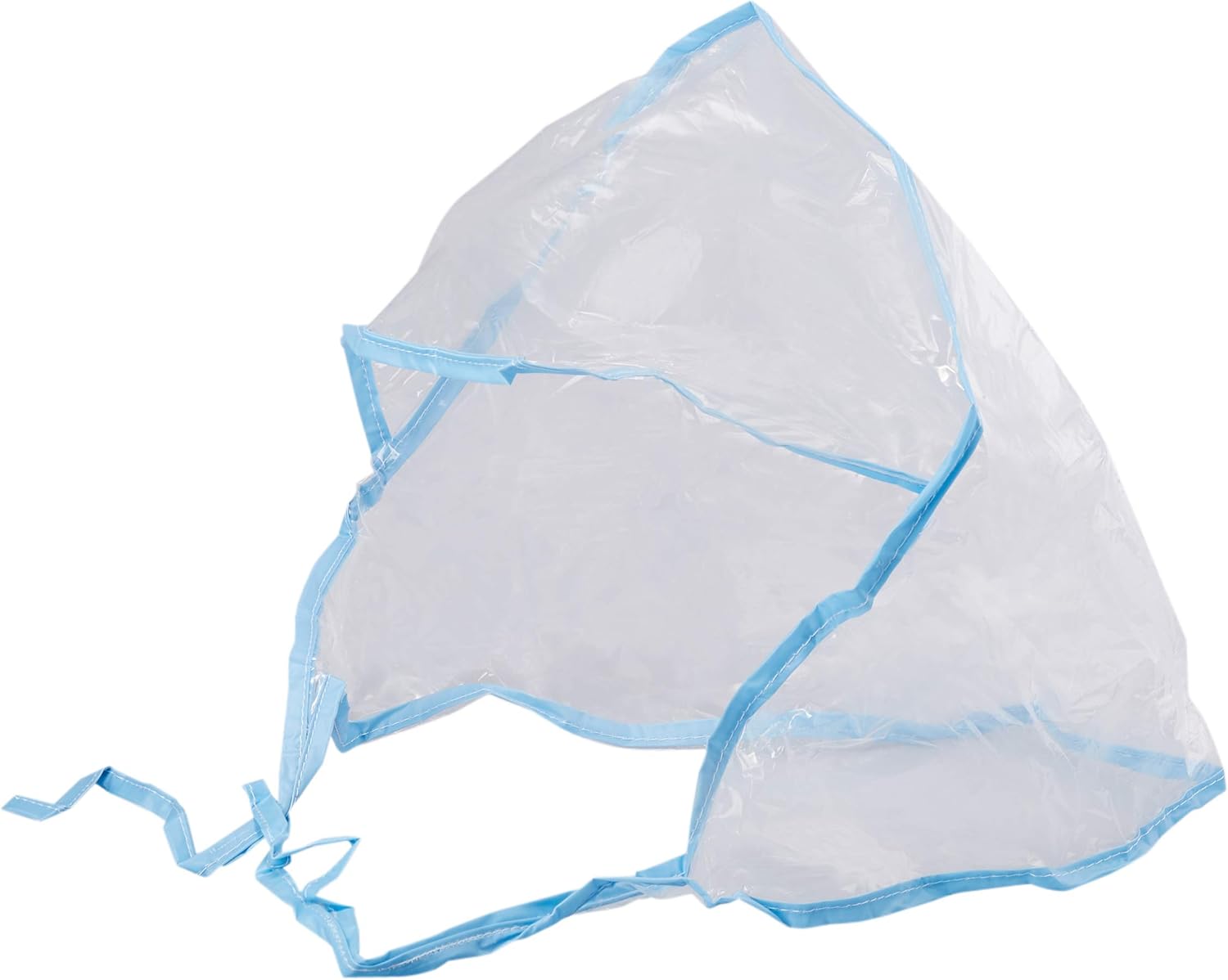 Juvale 12-Pack Clear Waterproof Rain Bonnet Hat with Visor, Transparent with Blue Trim at  Women’s Clothing store