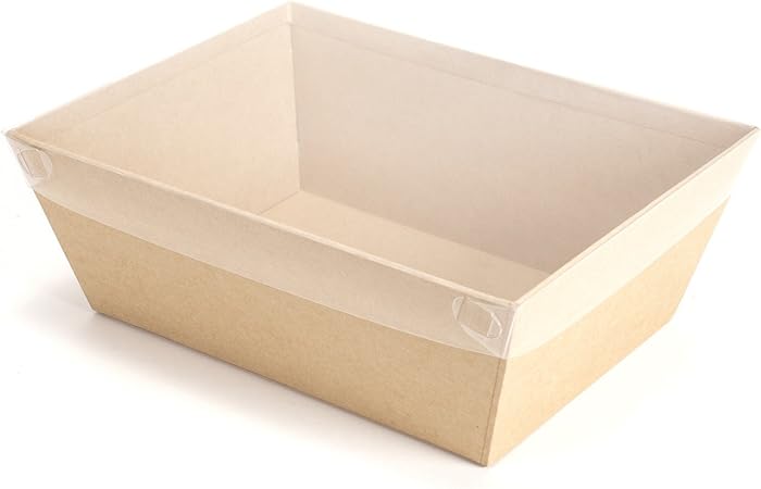 Pack de 12 transparente acetato de tapas para pequeñas bandejas de cartón: Amazon.es: Hogar