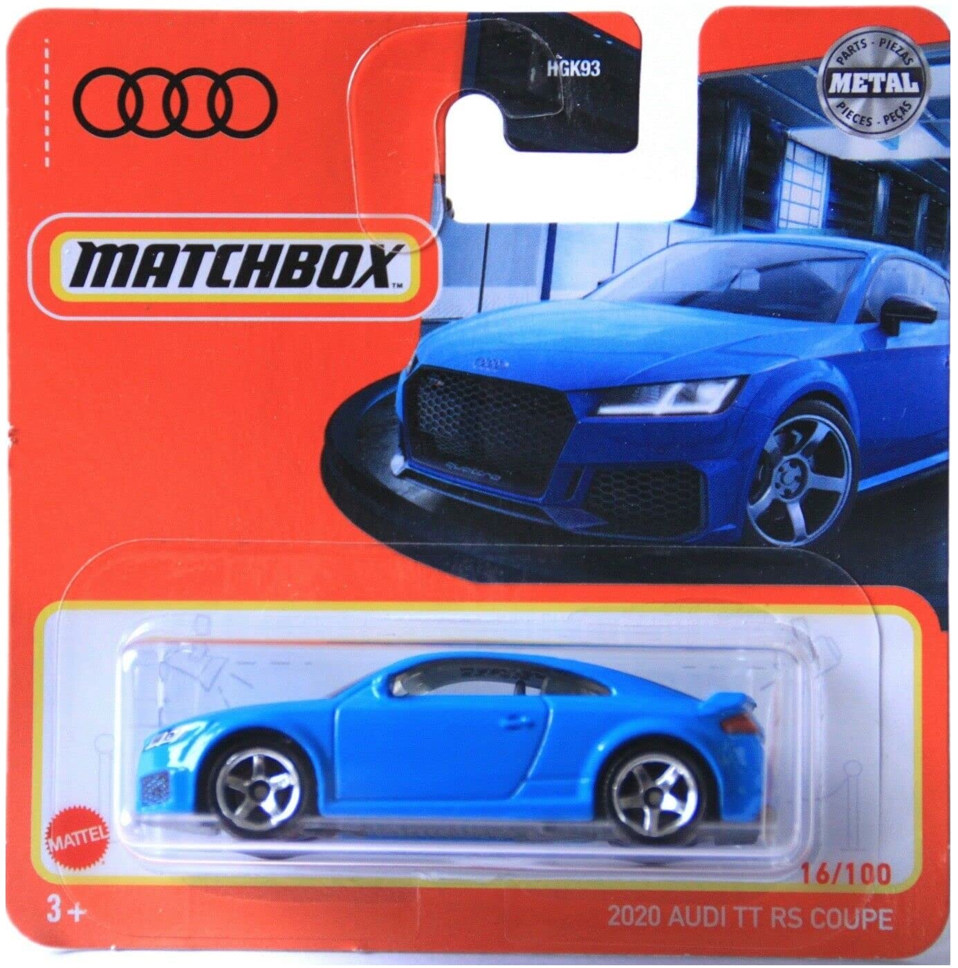 Matchbox – 2020 Audi TT RS Coupe – Blue – GXM24 – 16/100 – Short Card – MBX 2021