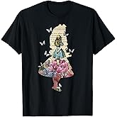 Alice in Wonderland Magical Garden Vintage Book T-Shirt