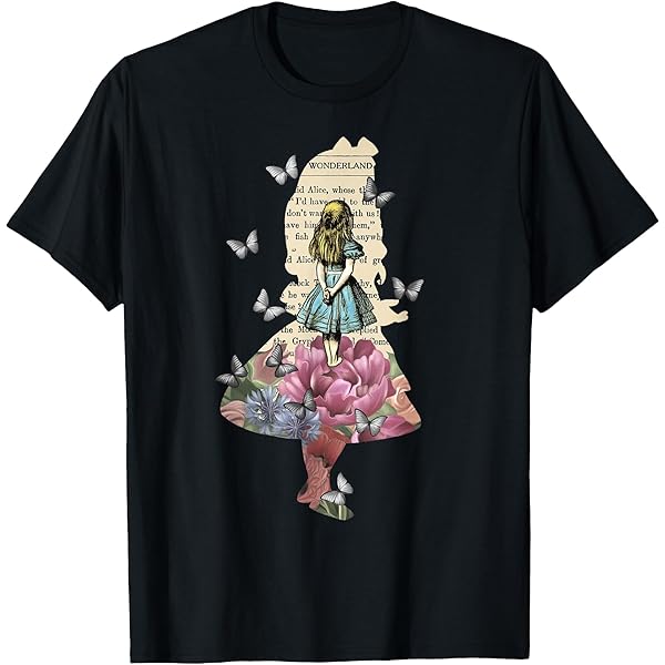 Amazon.com: Alice In Wonderland Vintage Book T Shirt Design T