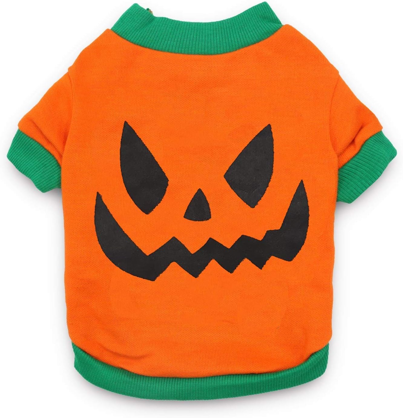DroolingDog Small Dog Halloween Shirt, Puppy Halloween T-Shirt, XS, Pumpkin