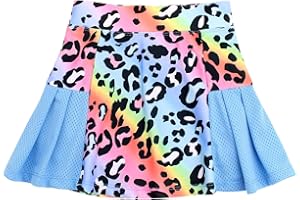JESKIDS Girls' Tennis Golf Skirts with Shorts Pickleball Athletic Pleated Skort 6~13T