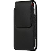 PU Leather Swivel Clip Case Cell Phone Holster Rotating Belt Clip Pouch Holder For Samsung Galaxy A15 A55 A54 A25 A35 S25+ S24 Ultra S23 FE S21 FE Plus, iPhone 15 14 13 Pro Max Plus, Moto G Power 2023