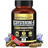 Earth Elixir Ecdysterone Supplements 900mg (180Capsules) – Made in USA - Muscle Building Supplements for Men w/ 95% Beta Ecdysterone w/Hydroxypropyl-β-Cyclodextrin for Enhanced Bioavailability