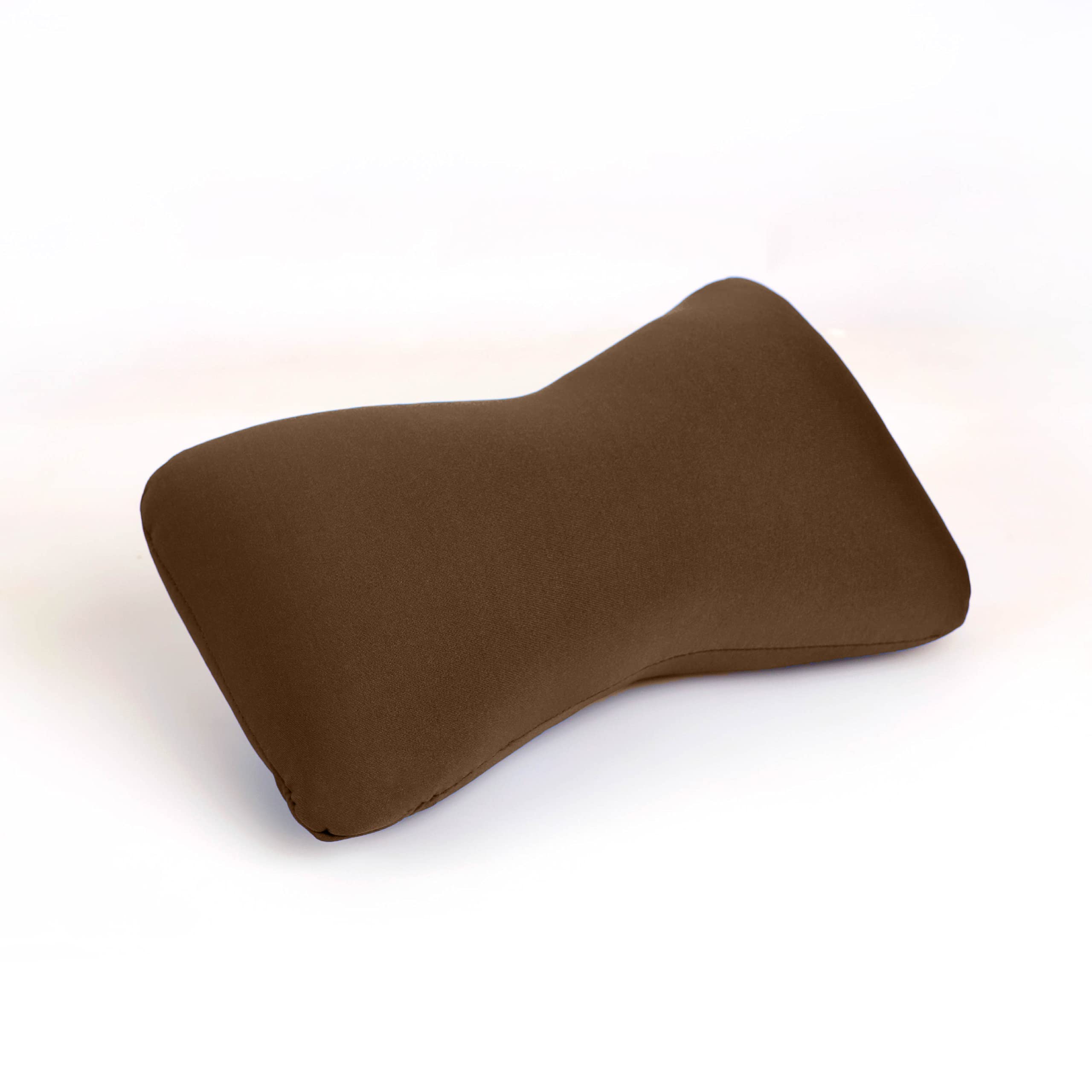 Photo 1 of Cushie Pillows 11 inches x 8 inches x 6 inches Bolster Squishy/Flexible/Extremely Comfortable Microbead Pillow (Brown)