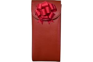 ili New York Double Flap Leather Eyeglass Case, Soft Multi-Functional 2-in-1 Sunglasses and Eyeglasses Case for Men and Women