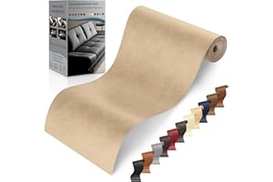 YAFLC Self Adhesive Leather Repair Tape Kit, 4"x 63" Leather Repair Patch for Furniture, Leather Repair Patch for Car seat, Sofas, Couch, Boat Seat Retro Beige
