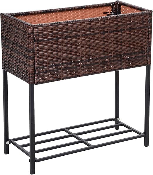 Outsunny Jardinera Exterior para Huerto Urbano Jardinera ...