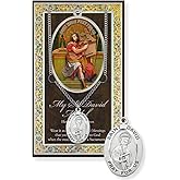 Hirten St. David Pewter Medal Pendant with Chain, Made in USA