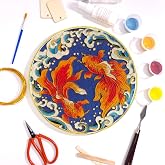 Cloisonne Filigree Enamel Paint by Numbers Kit, All in One with Tools, DIY Craft, Starter Set for Adults and Beginners, Easy Instructions, Hobby for Adults Teens Elderly Handmade Home Decor Gifts