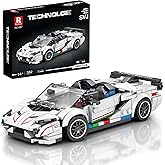 Reobrix 687 Lamborghini SVJ Building Blocks Set, 1:24 Scale Model Car Kit for Display and Collectible, Race Car Building Toy 