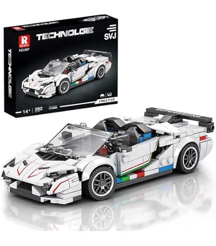 Reobrix 791 Porsche 911 GT3 Toy Car Building Blocks, 1:24 Scale