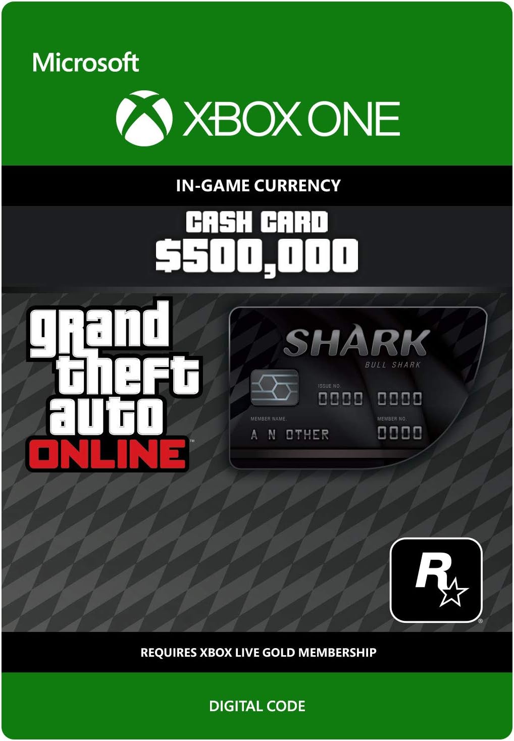 Grand Theft Auto Online Gta V Blue Shark Cash Card 500 000 Gta Dollars Xbox One Codice Download Amazon It Videogiochi