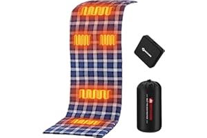 ANTARCTICA GEAR PRO Heated Sleeping Bag Liner, 5 Heated Zones with 16000mAh 12V Battery Heated Pad, Electirc Sleeping Bag Heater for Cold Weather Camping Backpacking or Hiking
