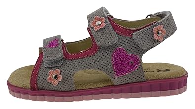 Billowy 6602c37 Leder Sandalen grau