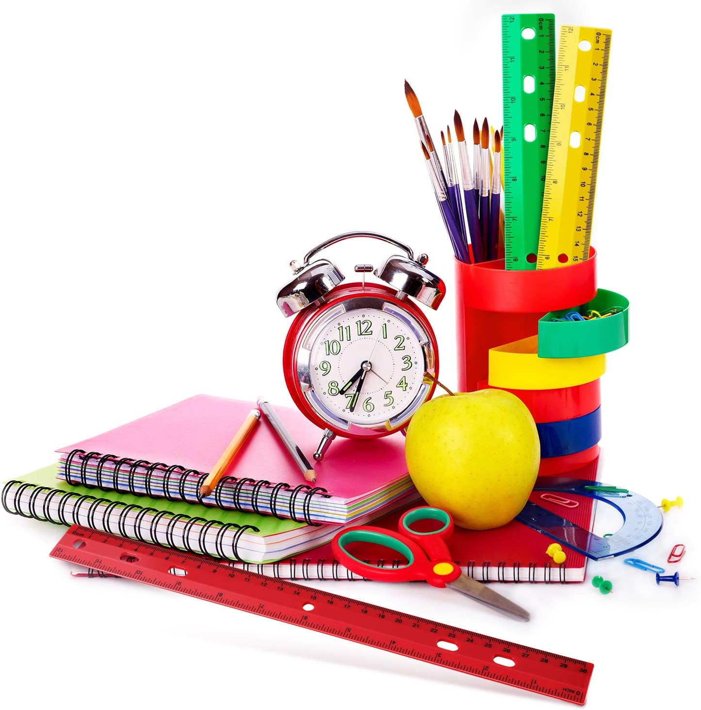 Chuangdi 20 Pieces 12 Inch Plastic Rulers, Straight Ruler Office Rulers School Rulers (4 Colors): Industrial & Scientific