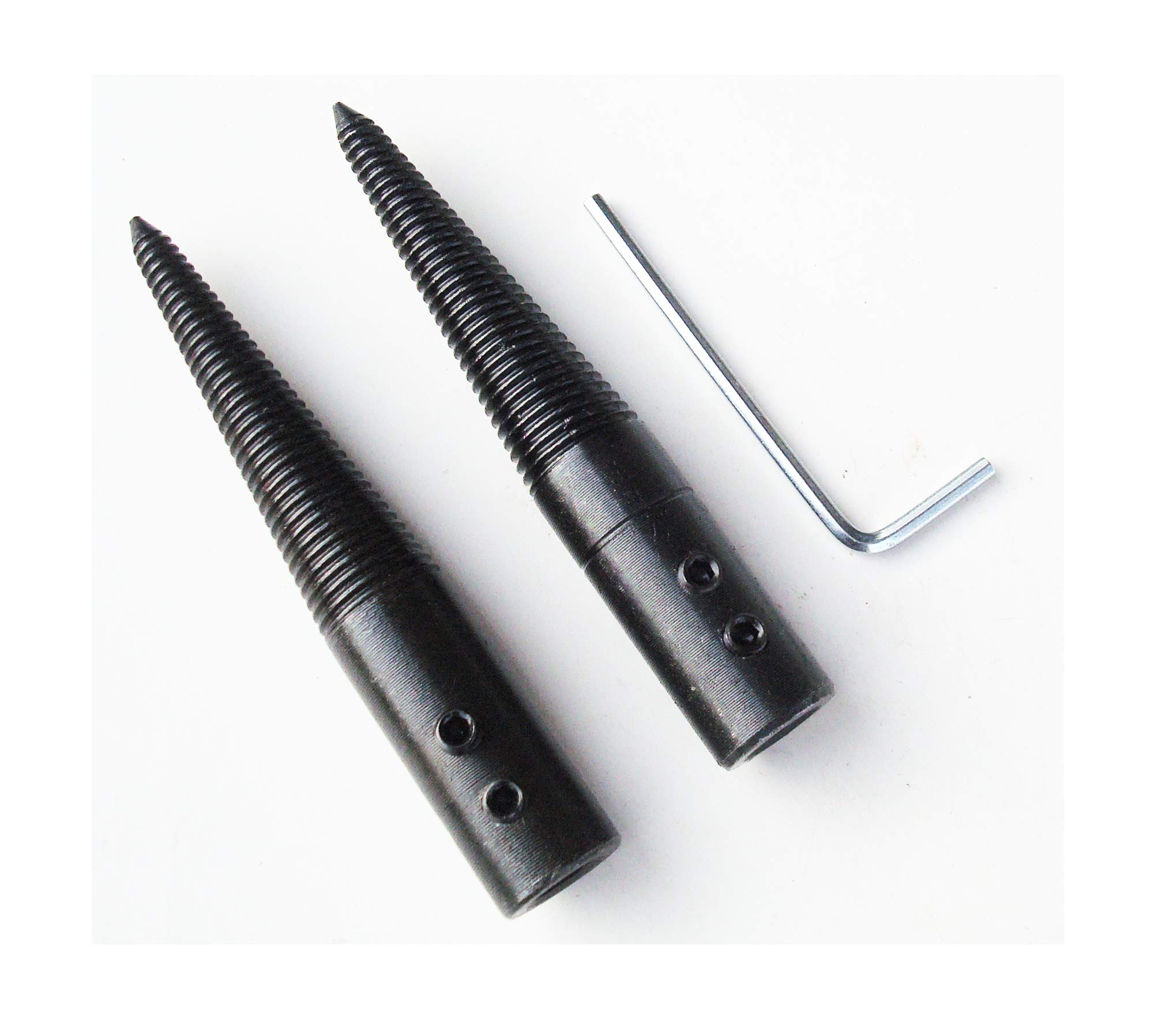 Tapered Spindle Adapter Threaded for Bench Grinder Buffing Polishing Wheel with Left and Right,Pack 2 pcs