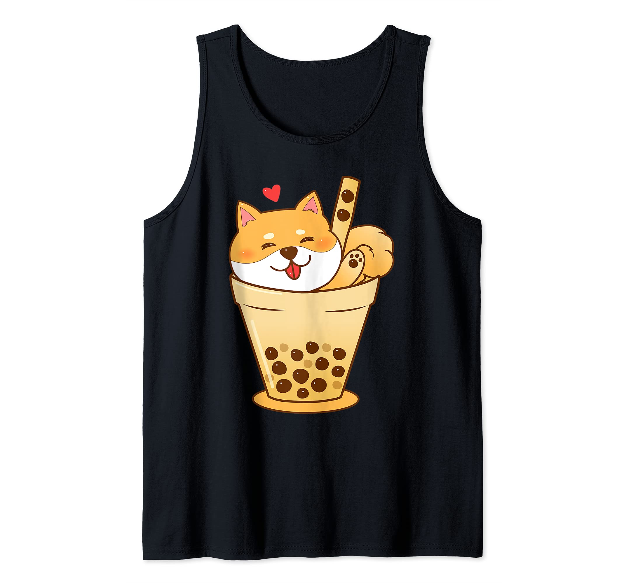 Shiba Inu Dog bubble teacup Tank Top
