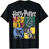 Harry Potter House Crests Panels T-Shirt