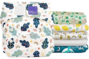 Bambino Mio, Miosolo Classic Reusable Cloth Diapers Set, Adjustable Size (Mixed)