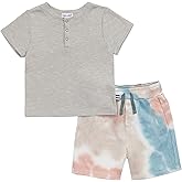 Splendid Kids Clothes | Baby and Toddler | Golden Hour Tee Set | Heather Grey | Size 12-18M