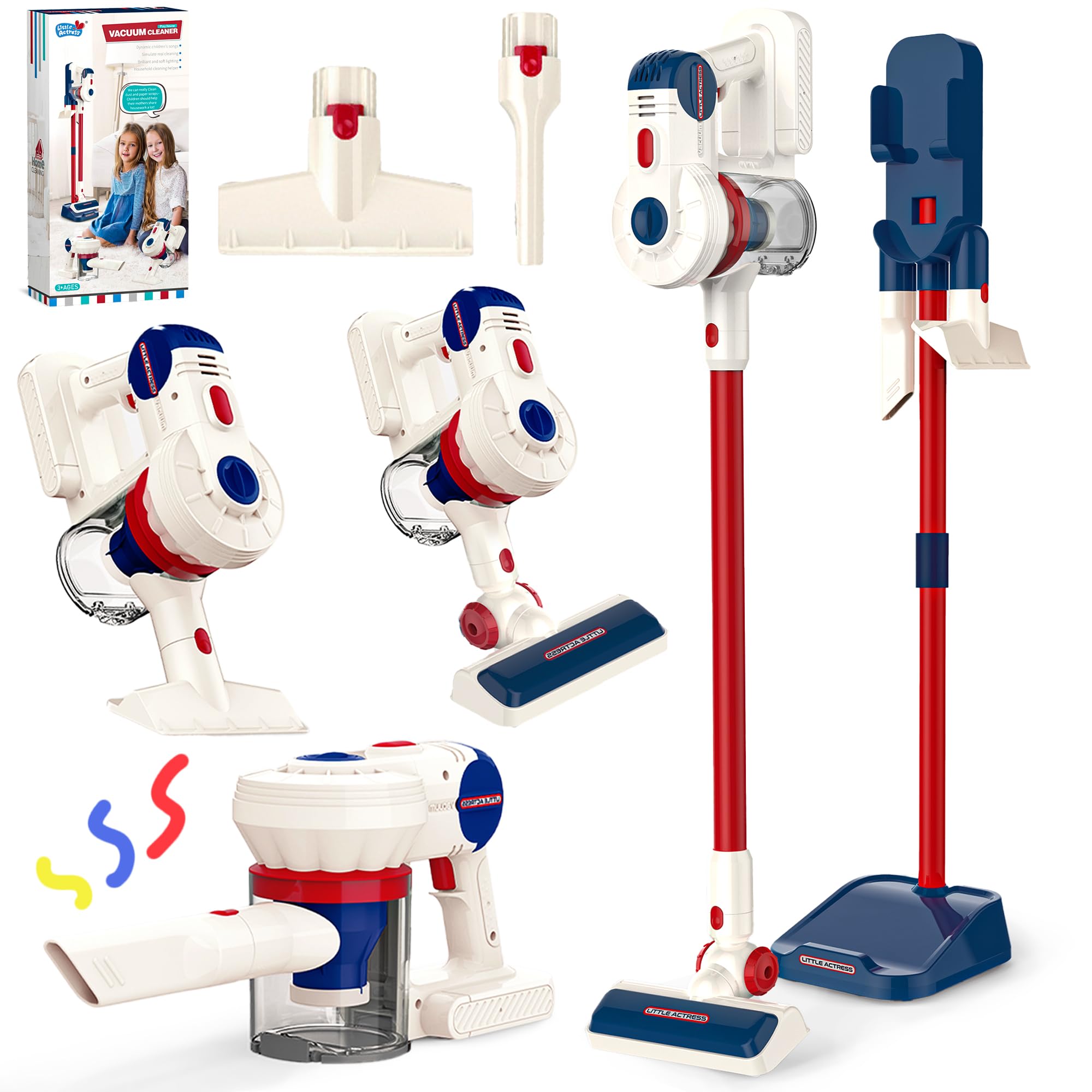 Photo 1 of *USED*
Kids Vacuum That Really Works, SMILESSKIDDO Kids Cleaning Toy Set - 3 in 1 Suction Design & Safe Material Toy Vacuum - Perfect Montessori Pretend Vacuum for Toddlers 3-8