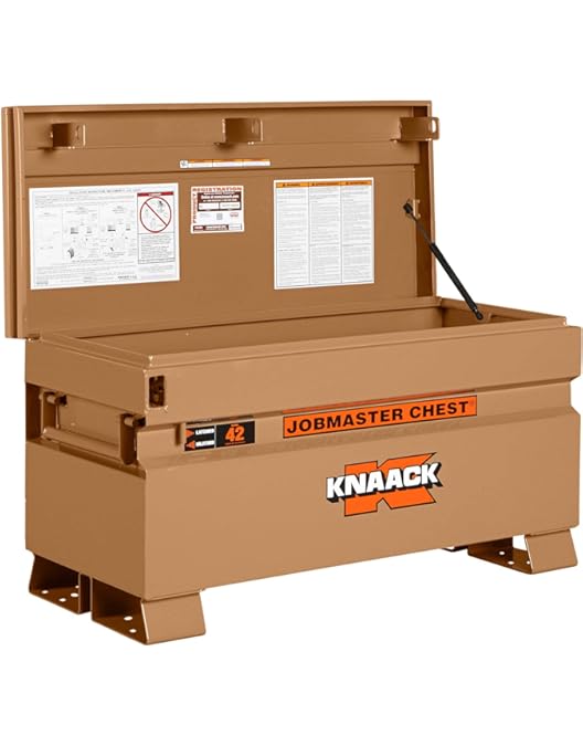 KNAACK Jobsite Chest, 32 Inch W X 19 Inch D X 13 Inch H, Tan Tools Home