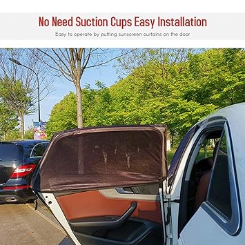 Kkmoon Car Window Shade Rear Side Window Sun Shade Amazon In