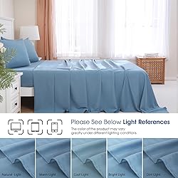MEISHANG California King Size Sheet Set, Soft