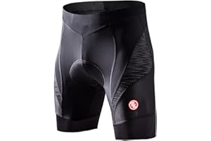 Souke Sports Men's Cycling Shorts Padded Bicycle Riding Half Pants Bike Biking Cycle Tights Black