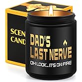 Dad's Last Nerve Candle - Best Dad Gifts From Daughter - Funny, Birthday & Dad Day Gifts