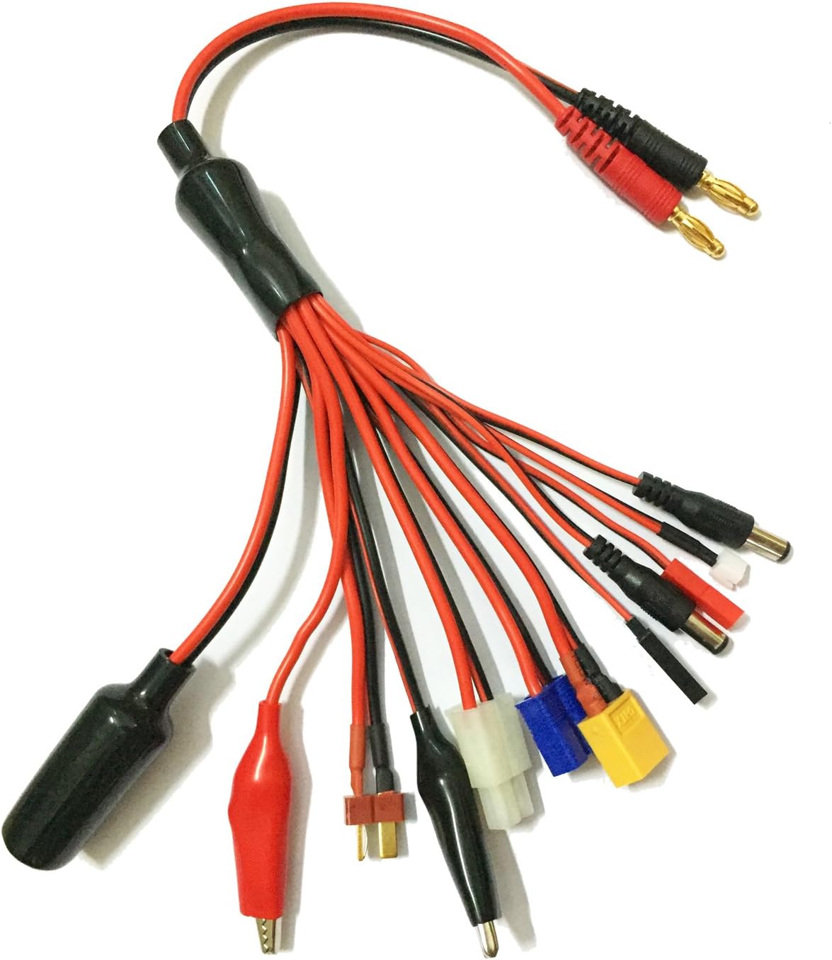 ProleadRC Multifunctional 11 in 1 Lipo Battery Multi Charger Cable Adapter Connector Banana Plug Convert Deans EC3 Tamiya XT60 JST TRX FUTABA Aliigator Clips DC 3.5mm 5.5mm Plug Transfer Line