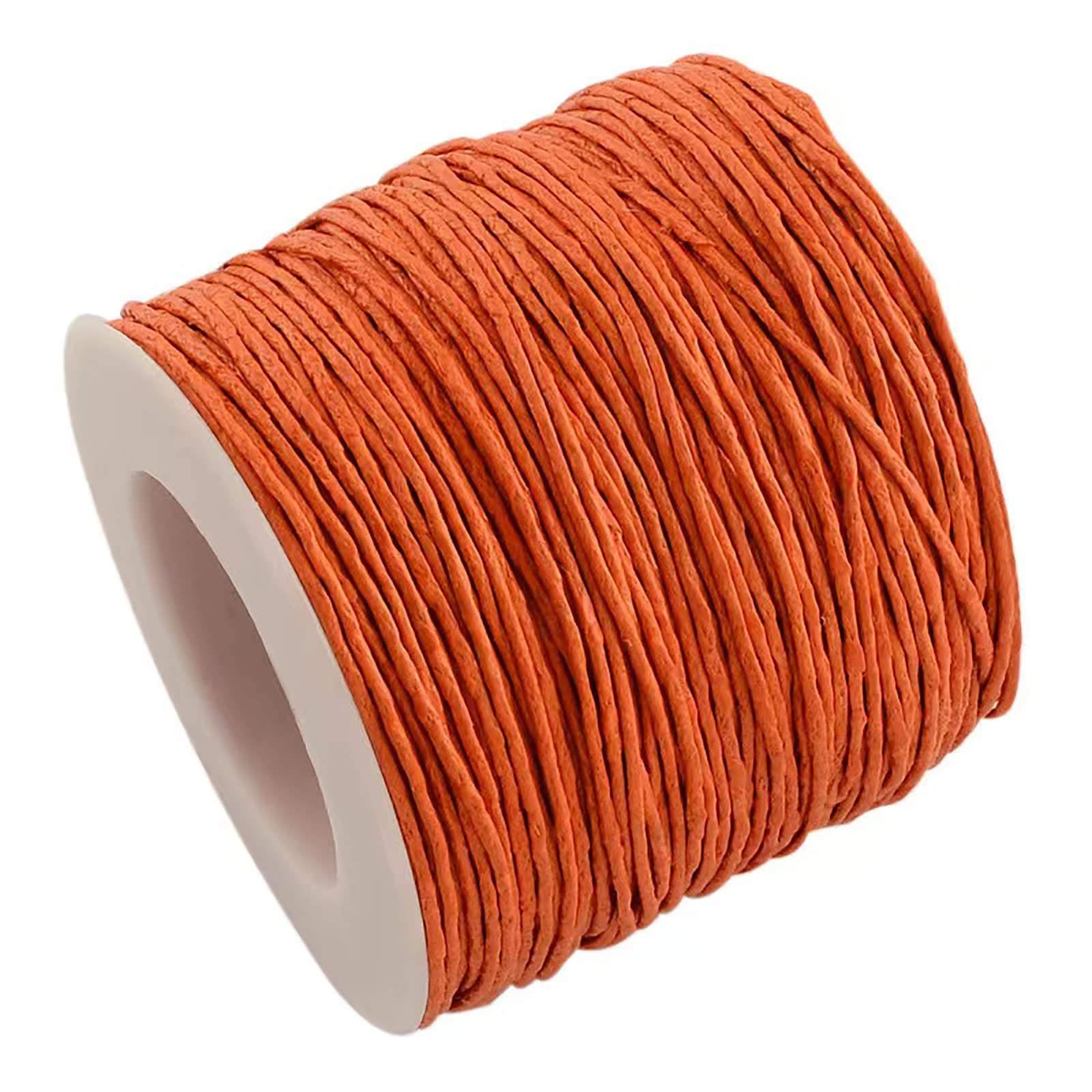100 Yards Waxed Cotton Cord Thread 1mm Wax-Coated Beading String Rope for Necklace Bracelet Braided Jewelry Making Leather Sewing Macrame Vase Decor